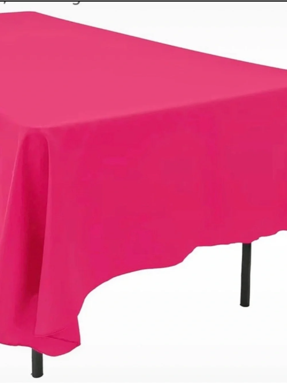 Amazon Essentials Bright Pink Polyester Tablecloth